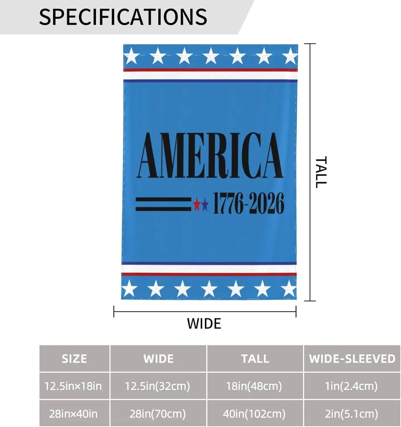 America 250th Semiquincentennial Anniversary Flag – 1776–2026 Decorative Banner