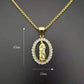 Virgin Mary Pendant Necklace – Religious Catholic Jewellery for Men & Women