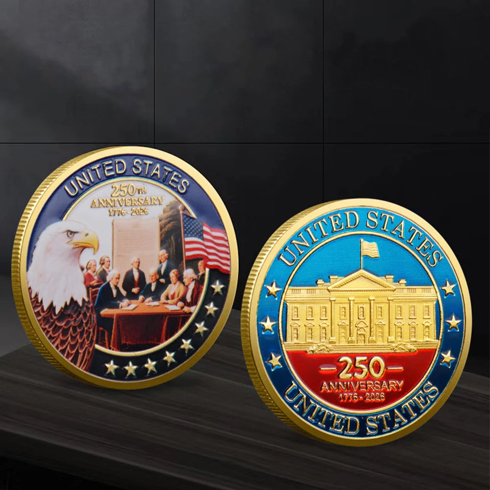 Official 1776–2026 United States 250th Anniversary Gold Commemorative Coin Collection