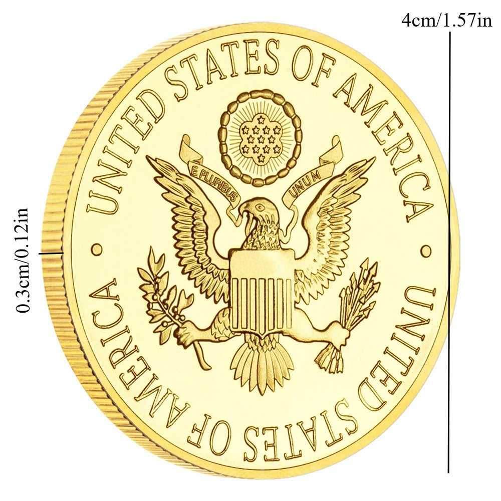 Great Seal of America Eagle Commemorative Coins The President of The United States Obama 2009-2017 Souvenir Coin