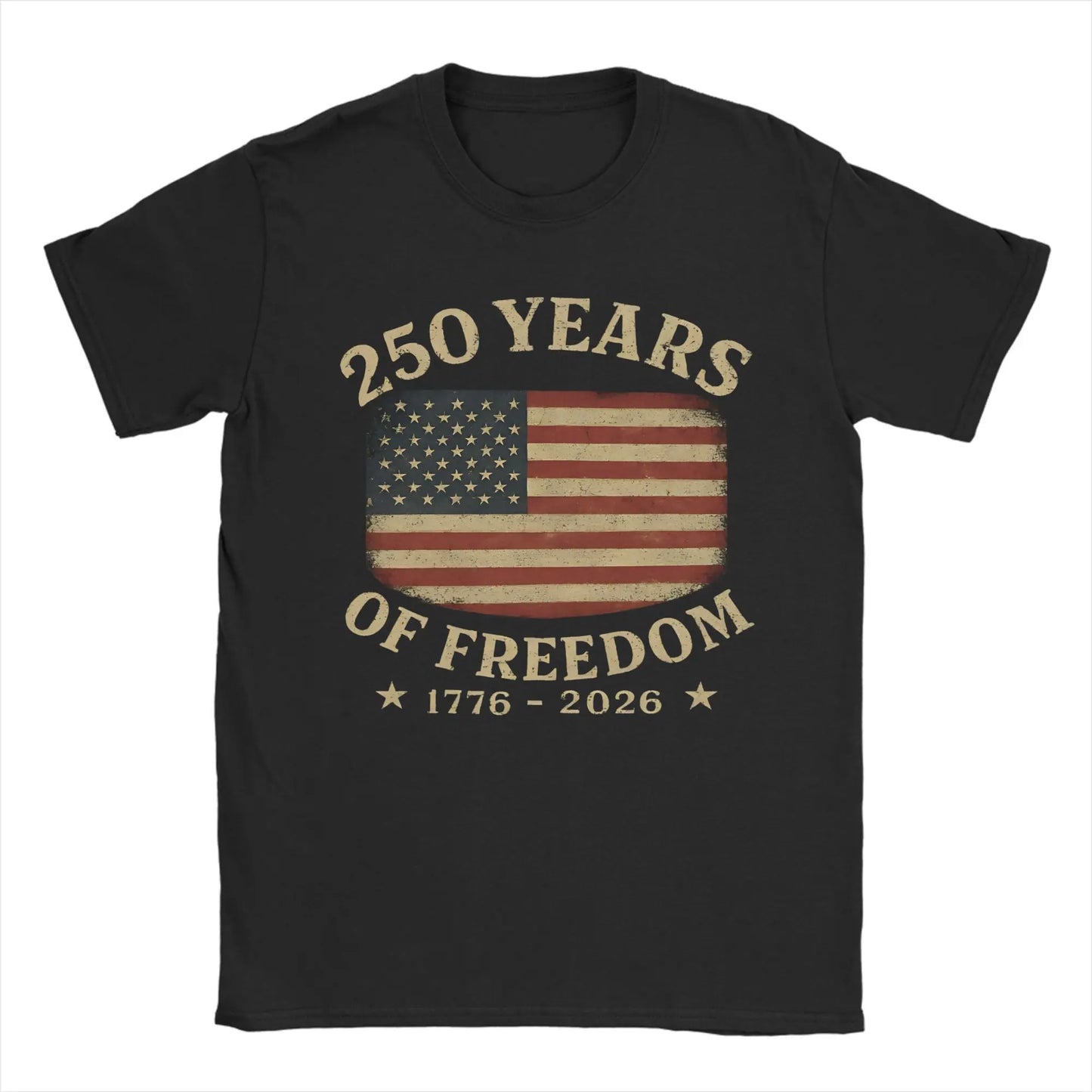 America 250 Years Anniversary T-Shirt – 1776–2026 Patriotic Cotton Tee for Men & Women