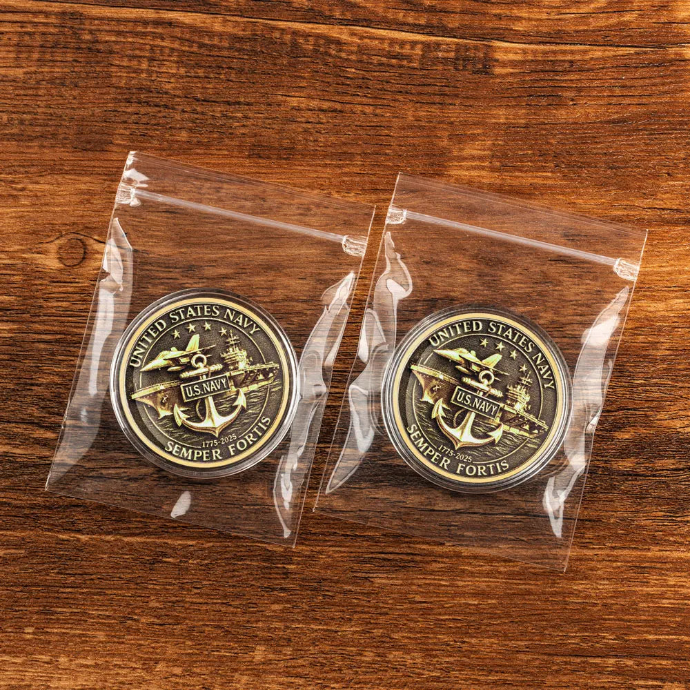 U.S. Navy 250th Anniversary Gold Commemorative Coin (1775–2025) – Semper Fortis