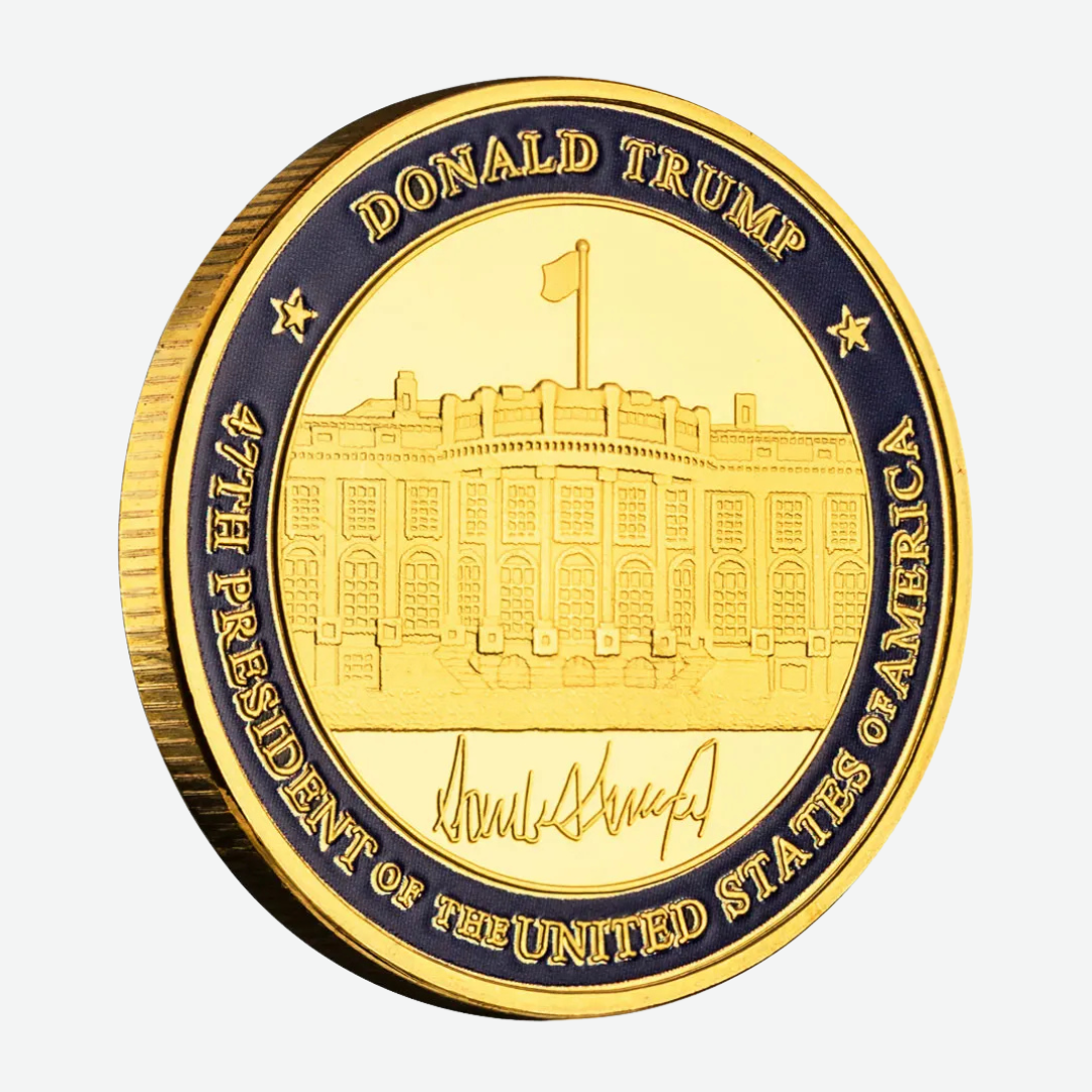 Donald J Trump’s White House 2025 Gold Commemorative Coin