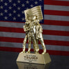 8-inch Fight Fight Fight Gold Sculpture