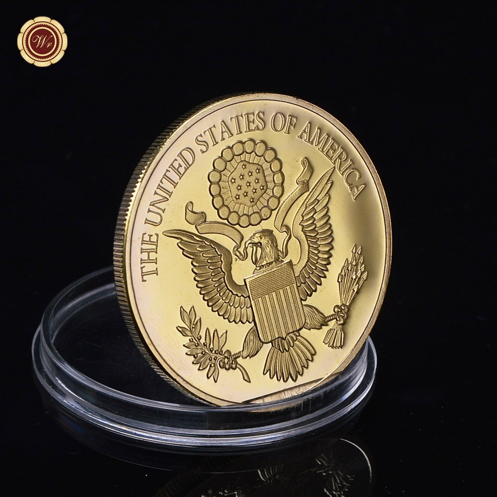 Amerikanische Liberty Eagle Gold- und Silbermünzen mit Münzhaltern